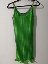 VERSACE Plisse Mini Dress 2021 Runway Org $1075