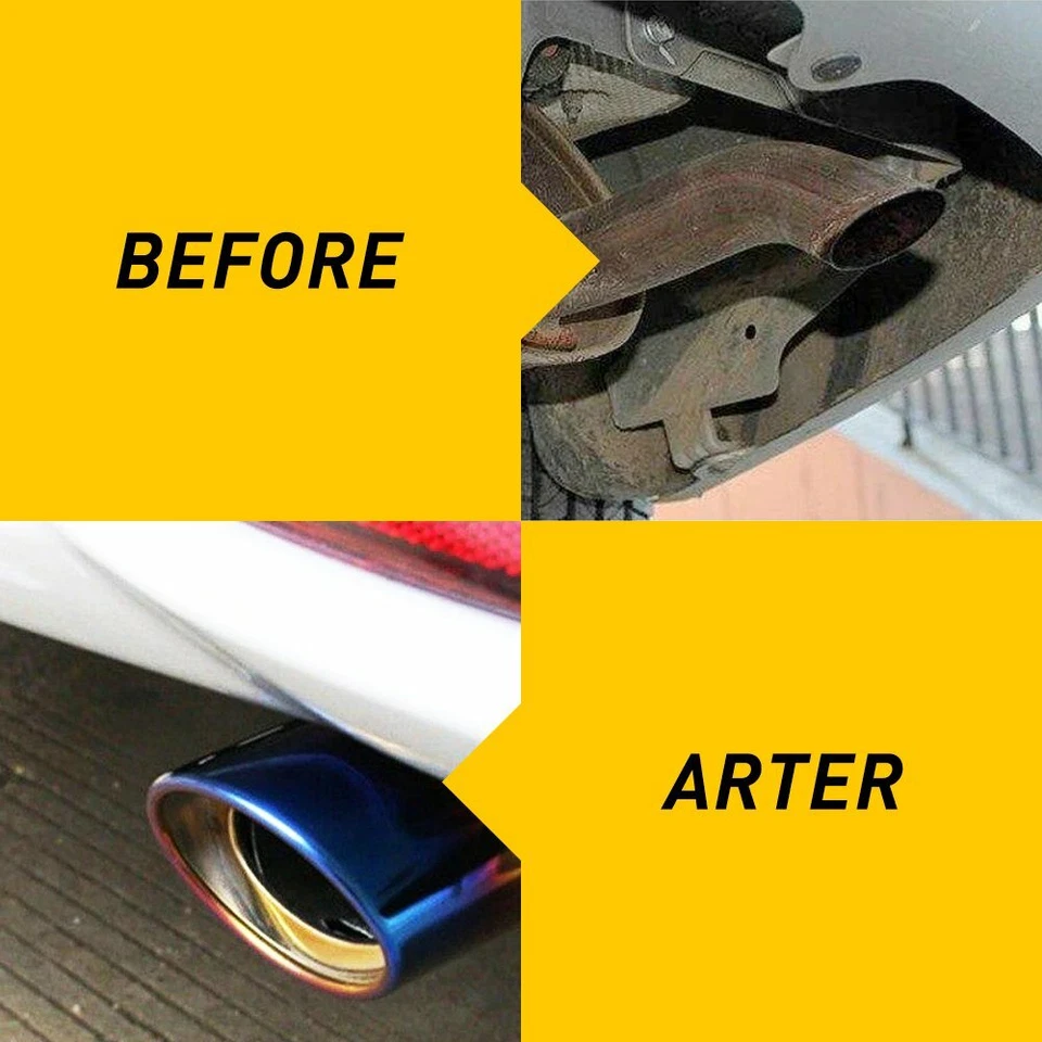 Punta trasera silenciador tubo de escape coche 1,5"-2" acero inoxidable para Toyota Corolla LE Foto 3 de 4