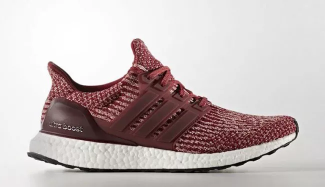 Adidas Ultra Boost 3.0 size 8. Red White Burgundy Maroon BA8845 | eBay