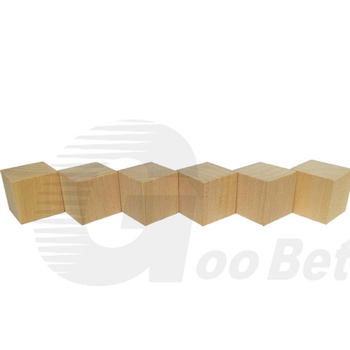 50/100X Plain Natural Wooden Cubes Blocks Hardwood 1-3cm Art Craft Building DIY - Picture 18 of 19