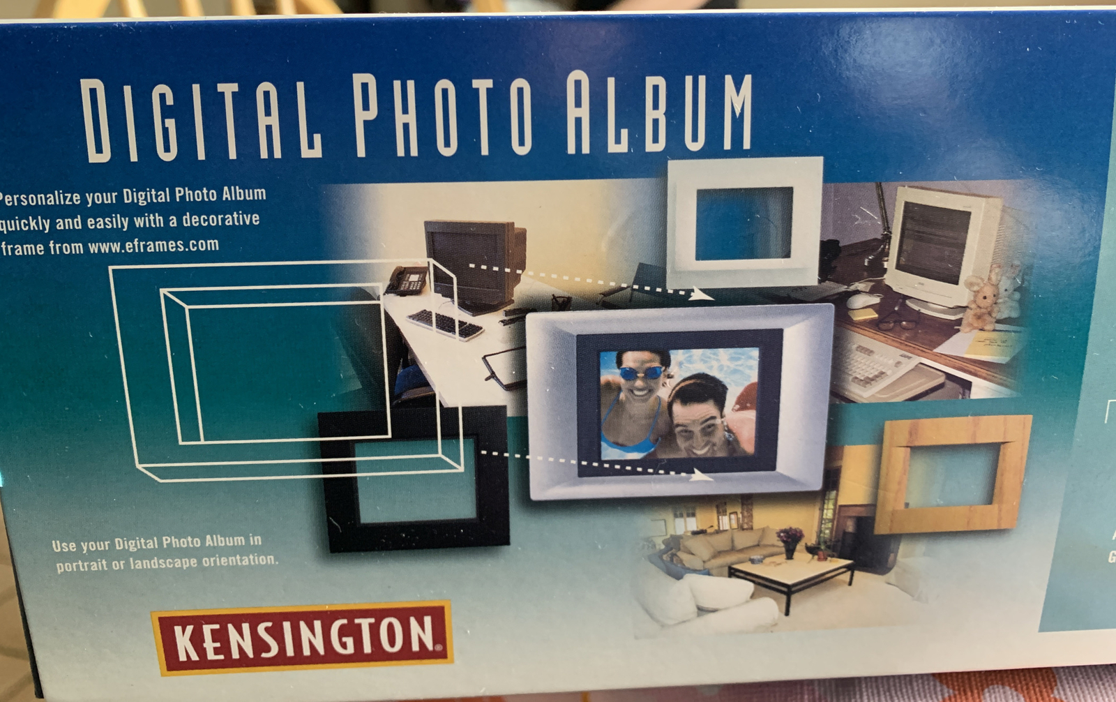 Kensington+Digital+Photo+Album+5.7%E2%80%9D+Diagonal+12+Photo+Frame for ...