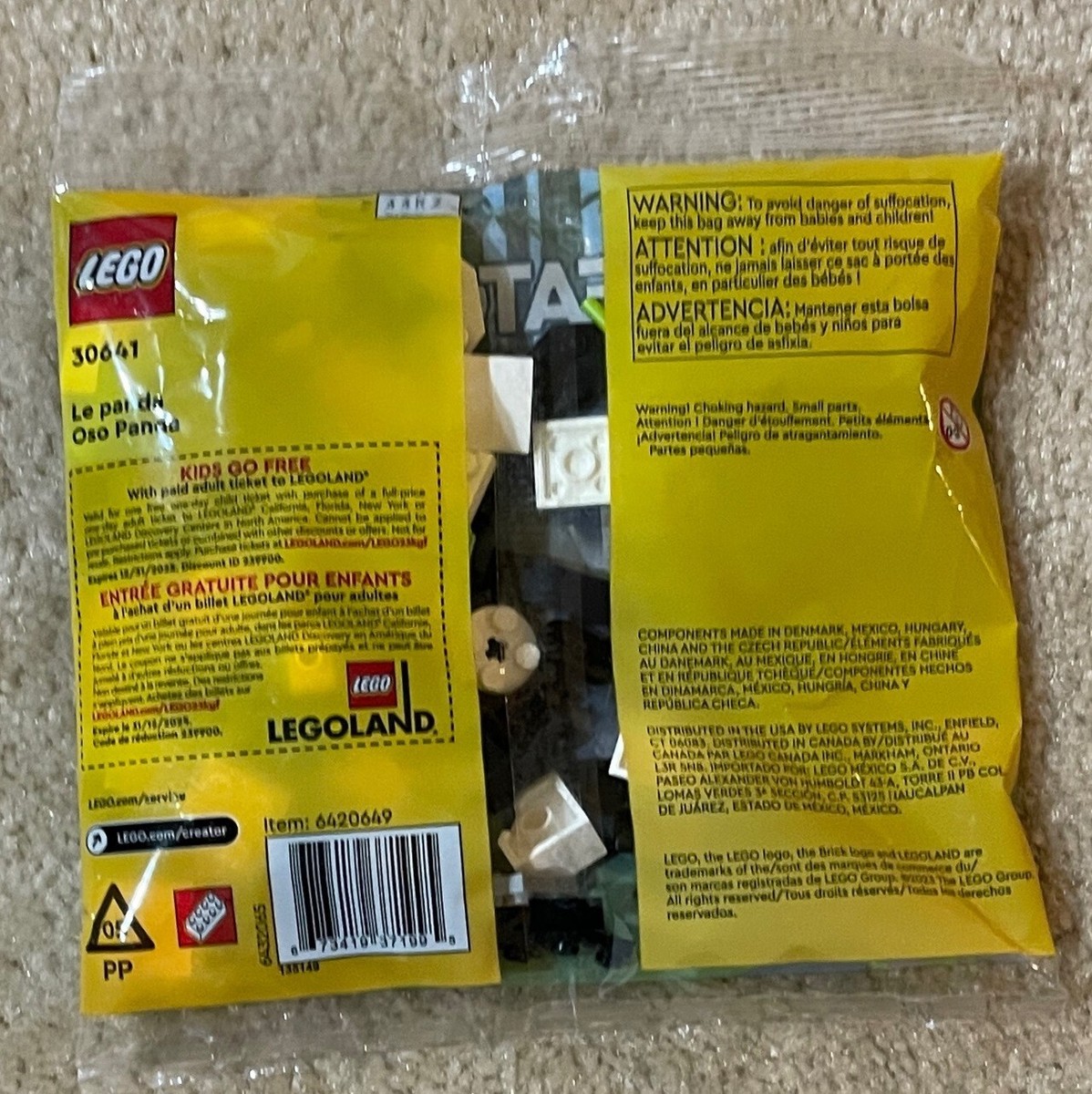 LEGO 30641 Creator 3in1 Panda Bear Brand New!!!Fast Shipping