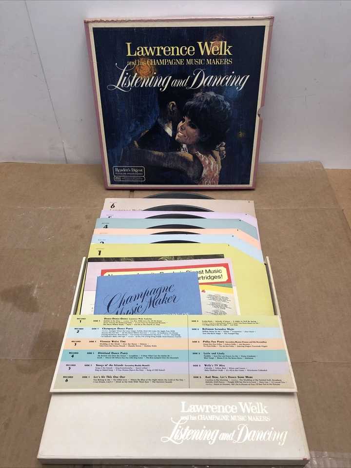 Lawrence Welk Listening And Dancing RDA 59-A VG+ 6-Disc LP Vinyl Record Album Foto 3 de 4