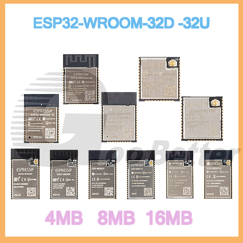 ESP32 WROOM-32-32D-32U 38 pins Development Board Dual Core WiFi