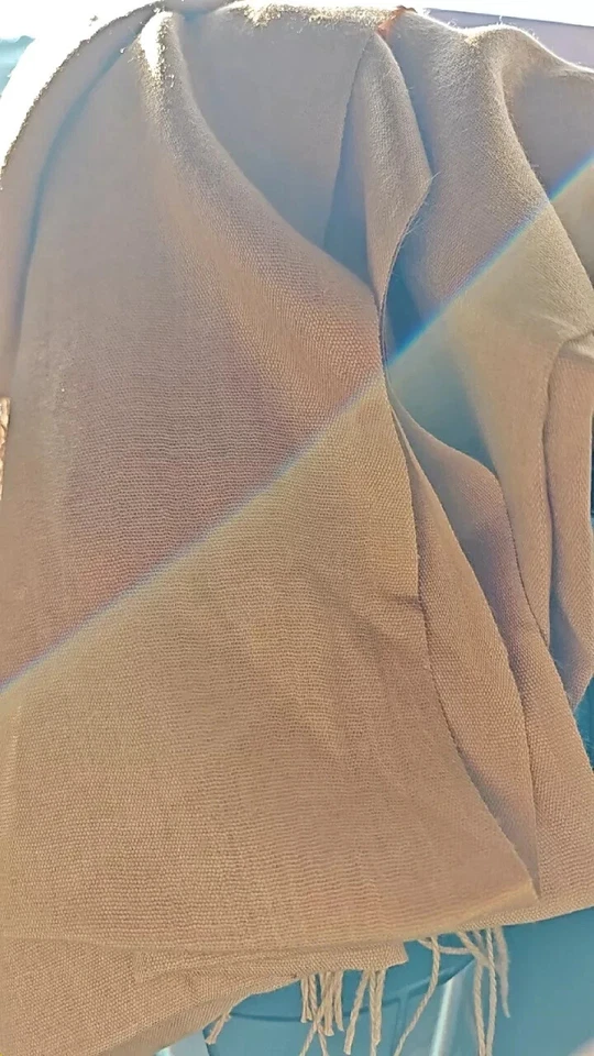 Winter Plain Women Long Soft Pashmina Cashmere Wool Shawl Scarf Muffler - Image 3 of 3