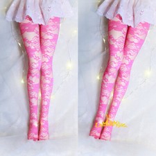 1/6yosd 1/4MSD 1/3SD BJD Lace Stockings/Pantyhose Embroidered Mesh Peach Pink