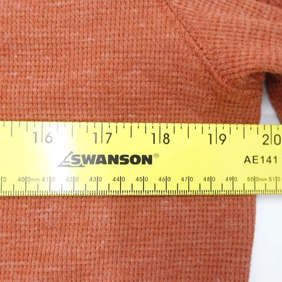 Camisa American Eagle Outfitters Hombre M Naranja Tejido Gofre Súper Suave Ajuste Estándar Foto 3 de 4