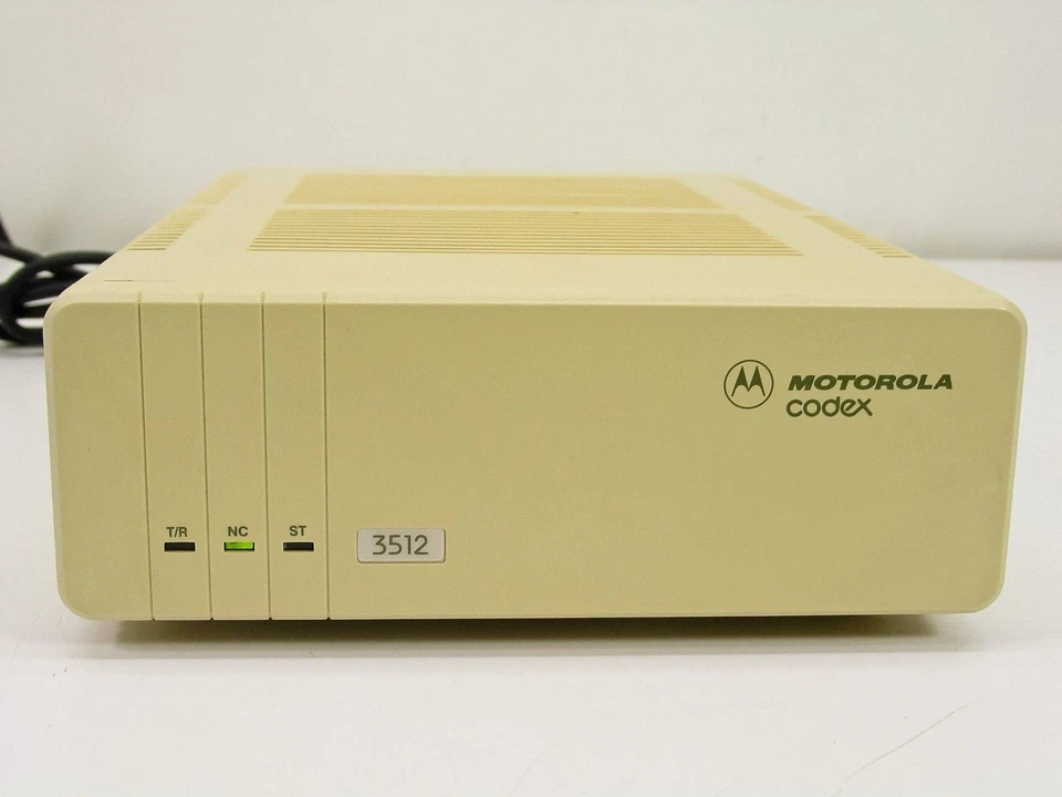 Motorola Codex 3512 DSU / CSU Modem PN: 49151 with Power Supply - Yellowed - Image 4 of 4