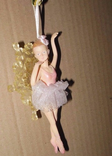 Kurt Adler pensionierte Ballerina kurzes Tutu Kristall glitzernde Schneeflocke Ornament - Bild 6 von 12