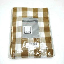 Gingham Decorative Tie-Up Window Shade 42" x 63" Check 
