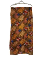 Union Jack British & American Flags UK US Rectangular Scarf Wrap 47"x70"