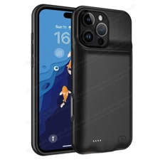 For iPhone 16 15 14 13 12 11 XR 8 Battery Charger Case Power Bank Charging Cover