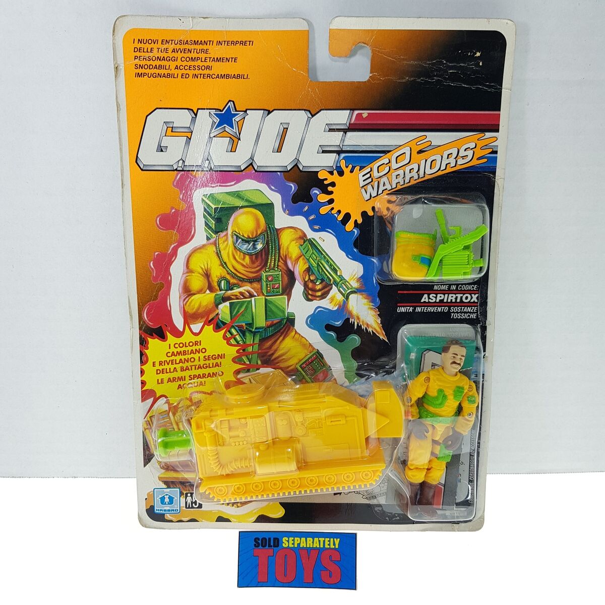 Vtg GI Joe ASPIRTOX Clean Sweep ITALY eco warriors figure Vtg GI Joe ASPIRTOX Clean Sweep ITALY eco warriors figure