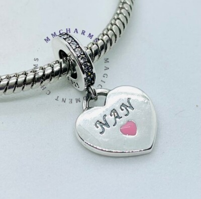 Nan Herz Europäischer Charm & Geschenktüsche - Sterlingsilber S925 Oma Nanny Oma