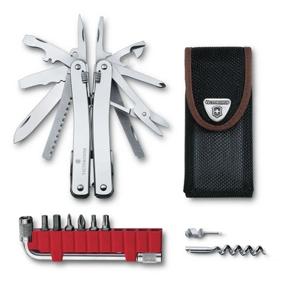 VICTORINOX SWISSTOOL SPIRIT X PLUS + ETUI NYLON - 35 FUNKTIONEN