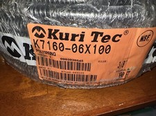 Kuri Tec K7160 06x100 Polyspring 3/8 PVC vacuum fluid transfer hose, 100Ft