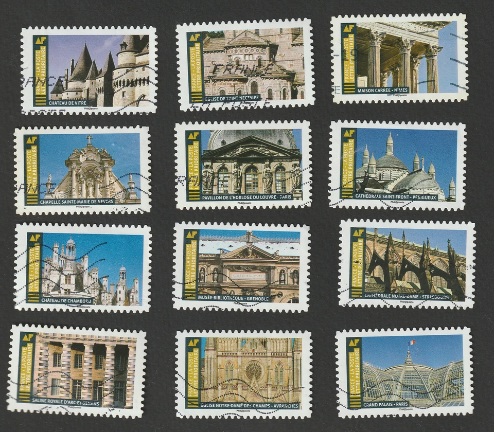 Série Timbres Autoadhésifs : YT AA1671 à AA1682 - Architecture, Histoire de... - Photo 1/1