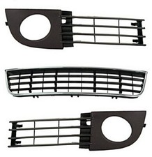 SET Lüftungsgitter GITTER Stoßstange vorne Für AUDI A6 (C5)  06.2001-01.2005
