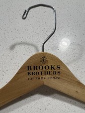 Rare 1 Brooks Brothers MCM Hollywood Regency Wood Dress Coat Suit Clothes Hanger