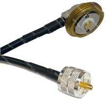 RG58 NMO 3/4 Inch Antenna Mount to PL259 UHF Male Coax RF Cable US CA Lot