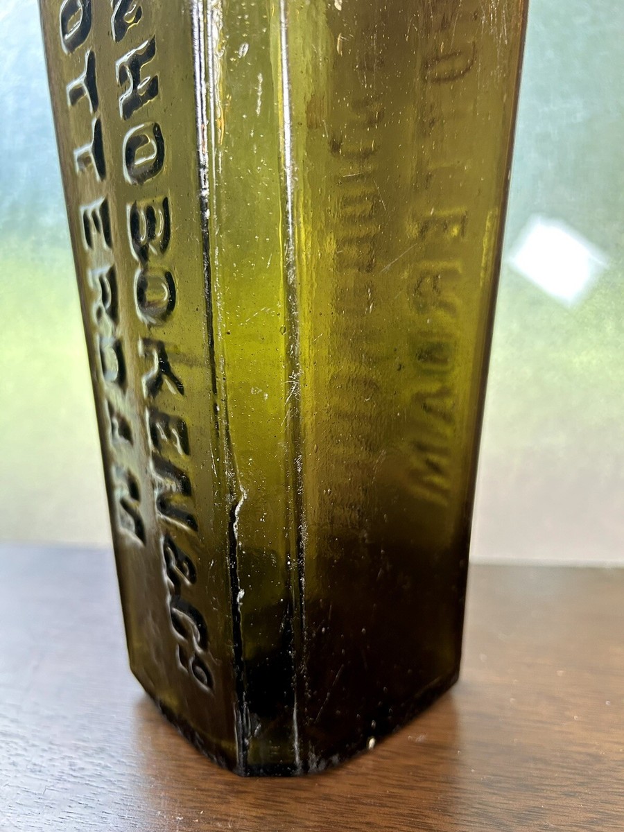 Vintage Avan Hoboken & Co Rotterdam Olive Green Case Gin