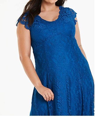 joanna hope frill midi lace dress