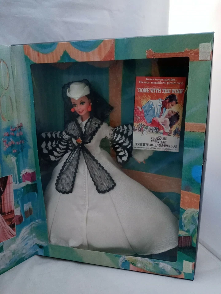 Boneca Barbie como Scarlett O’Hara From E o Vento Levou Nova na Caixa Antiga 1994 13254 - Imagem 2 de 4
