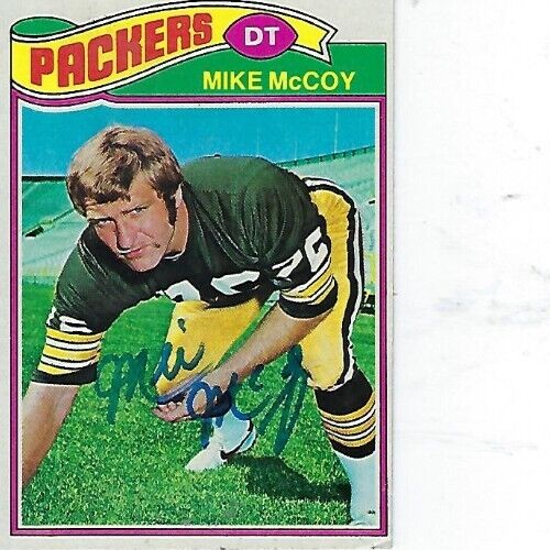Topps #44 1977 firmado por Mike Mccoy - Green Bay Packers - Imagen 1 de 1