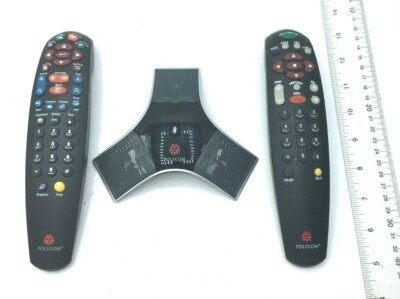 Polycom Conference Microphone 2201-23313-003 & 2 Remotes Lot of 3
