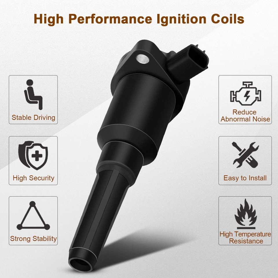 Комплект из 6 катушек зажигания и 6 свечей зажигания Iridium для Jaguar XJ6 1995 1996 1997 - Изображение 3 из 4