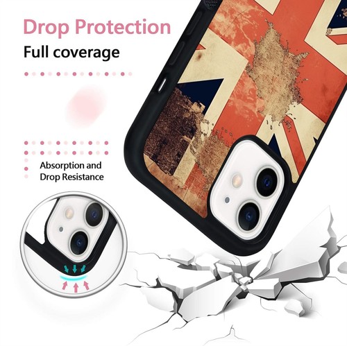 Aluminum Cover Flag Union Jack pop For iPhone 6 7 8 10 X 11 12 13 14 15 - Picture 24 of 25
