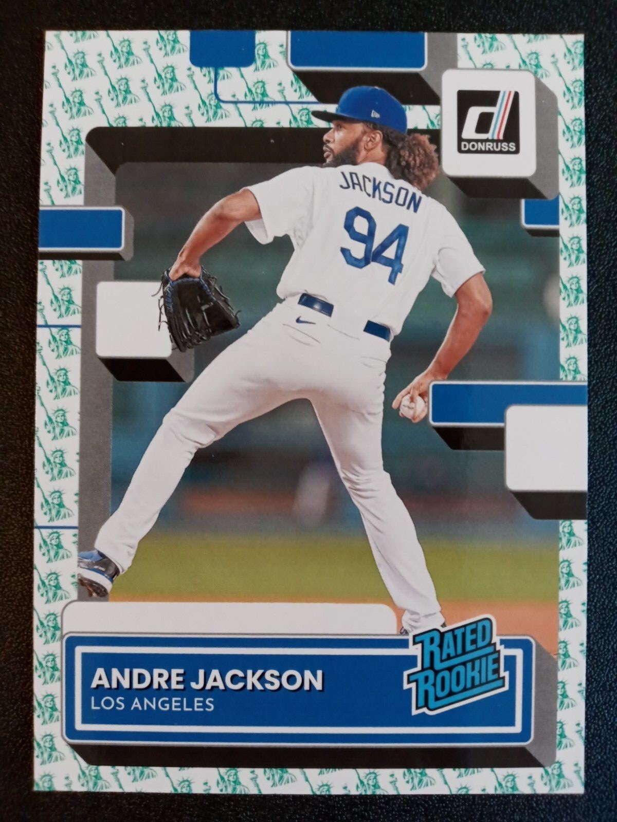 2022 Panini Donruss Liberty Andre Jackson Rated Rookie # 48 L.A. Dodgers