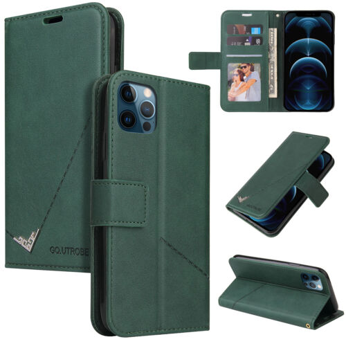 Leather Wallet Magnetic Cover Card Case For iPhone 12 11 PRO XS MAX XR 8/7 Plus - Picture 17 of 31