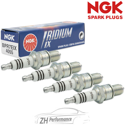 4x NGK 4055 BPR7EIX Iridium IX Zündkerze für VW Golf 2 1.8 GTI Polo Audi 200