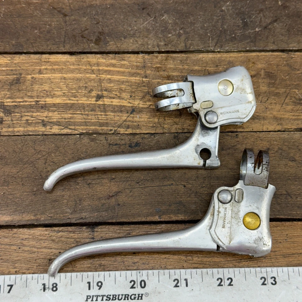 Palancas de freno Weinmann Gold Dot Old School BMX vintage años 70 Stingray Muscle B5 Foto 4 de 4