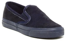 Sperry Top-Sider Womens CVO Calf Hair Slip On Sneaker Shoes Flats Blue Size 9.5