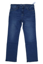 Old Navy Straight Jeans Bay Dark Wash Blue Built in Flex Youth Boy 18 Plus