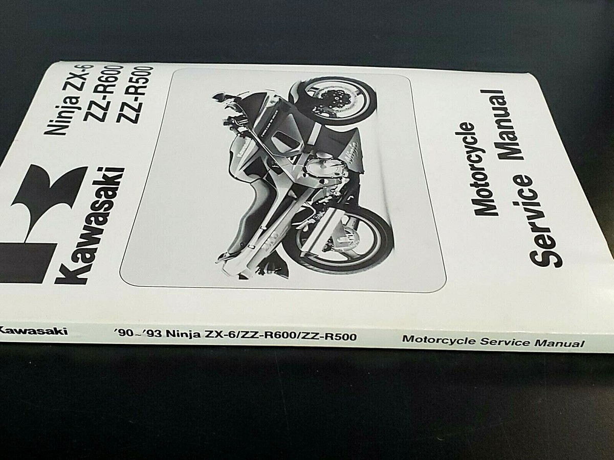 1990 - 1993 OEM Kawasaki Ninja ZX-6, ZZ-R500, R600 Factory Service