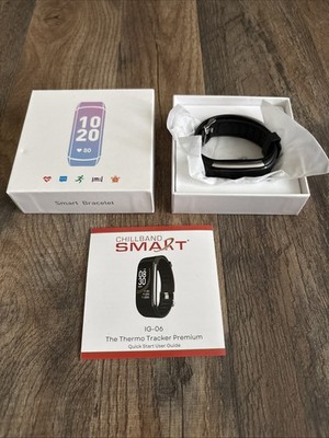 Intelligent Galaxy Chillband Smart Thermo Tracker Premium IG-06 Black Brand New