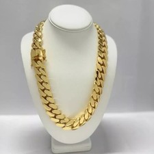 Miami Chain Miami Gold Cuban Link Gold Plated Stainless Steel 20mm - 24inch