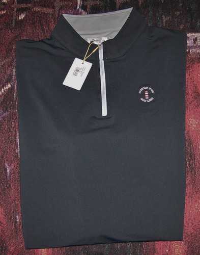 NUOVO PETER MILLAR maglione pullover zip maglia Perth HARBOUR TOWN GOLF LINKS taglia 3XL