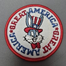 Chaqueta parche vintage Six Flags Great America Amusement Park 1975 Bugs Bunny IL