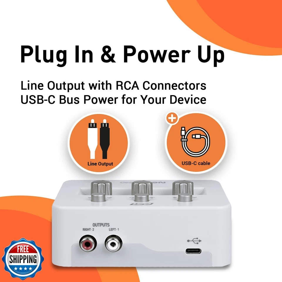 ESI Neva UNO | Professional 24-bit/192kHz 2x2 USB Audio Interface for PC and  - Image 3 of 4