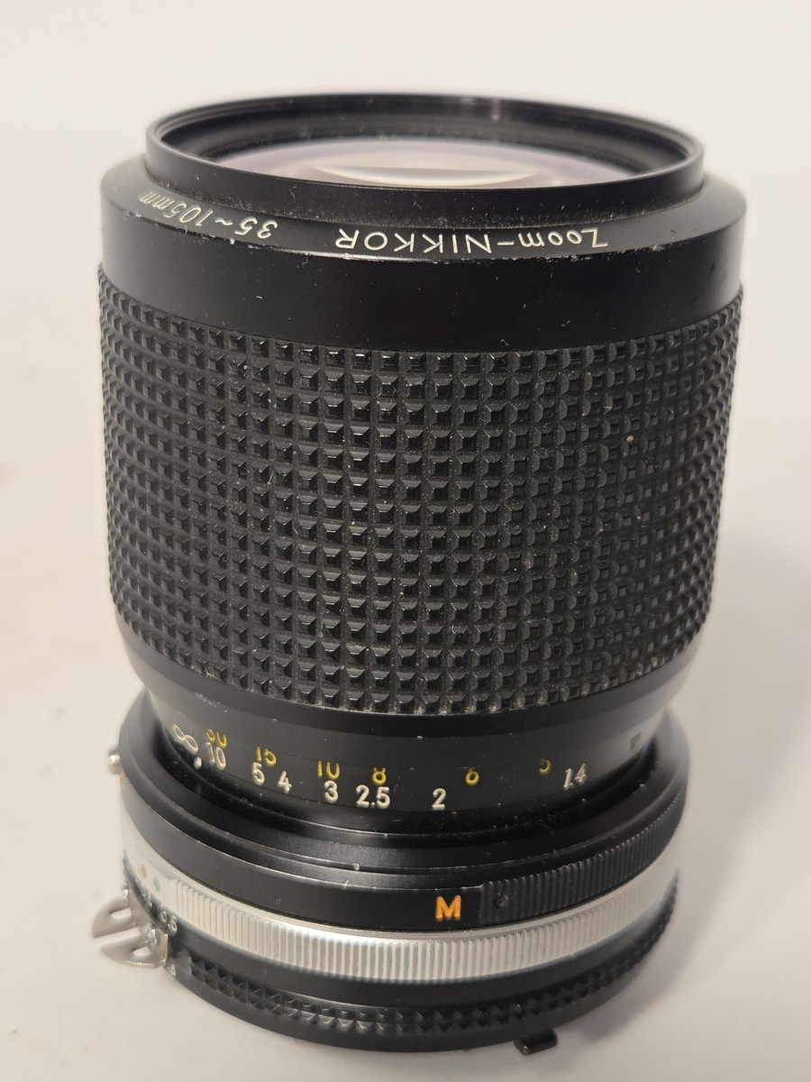 Vintage Nikon Zoom-Nikkor 35-105mm F/3.5-4.5 Lens Nikon F Manual