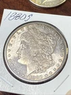 1880 S Toned Morgan Dollar AU Silver $1 US