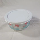 Pyrex Lucky in Love 4 Cup Storage Bowl w/Cover 6" Diameter