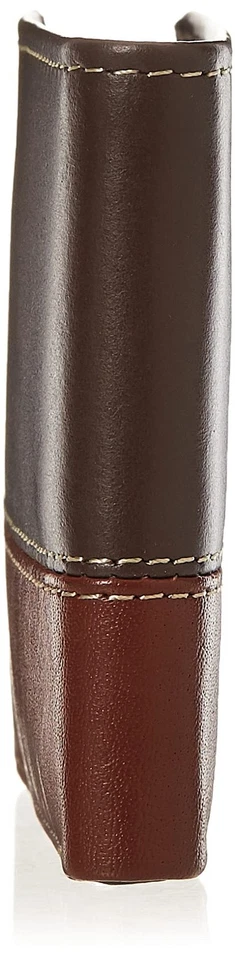 Men's Leather Passcase Bifold Wallet Hybrid, Brown/Cognac, One Size - Image 3 of 4