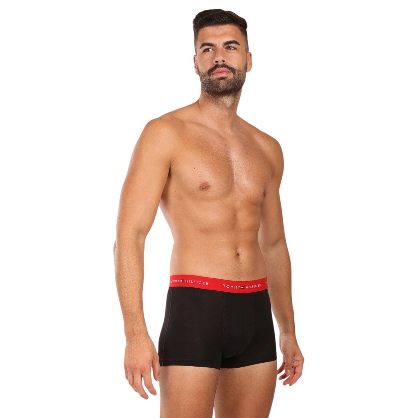 3-Pack Tommy Hilfiger Men's Black Cotton Trunks Boxer Underwear image 9