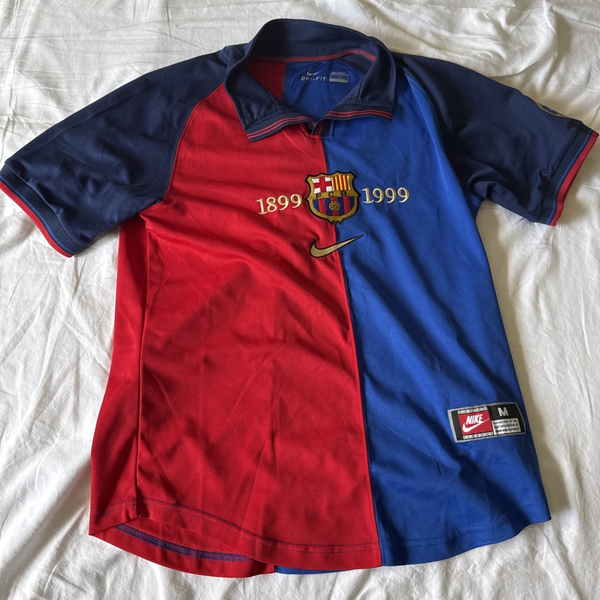 FC Barcelona Retro Jersey 1899-1999 - Medium | eBay