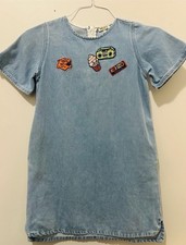 Vestido Kenzo apliques denim talla 8